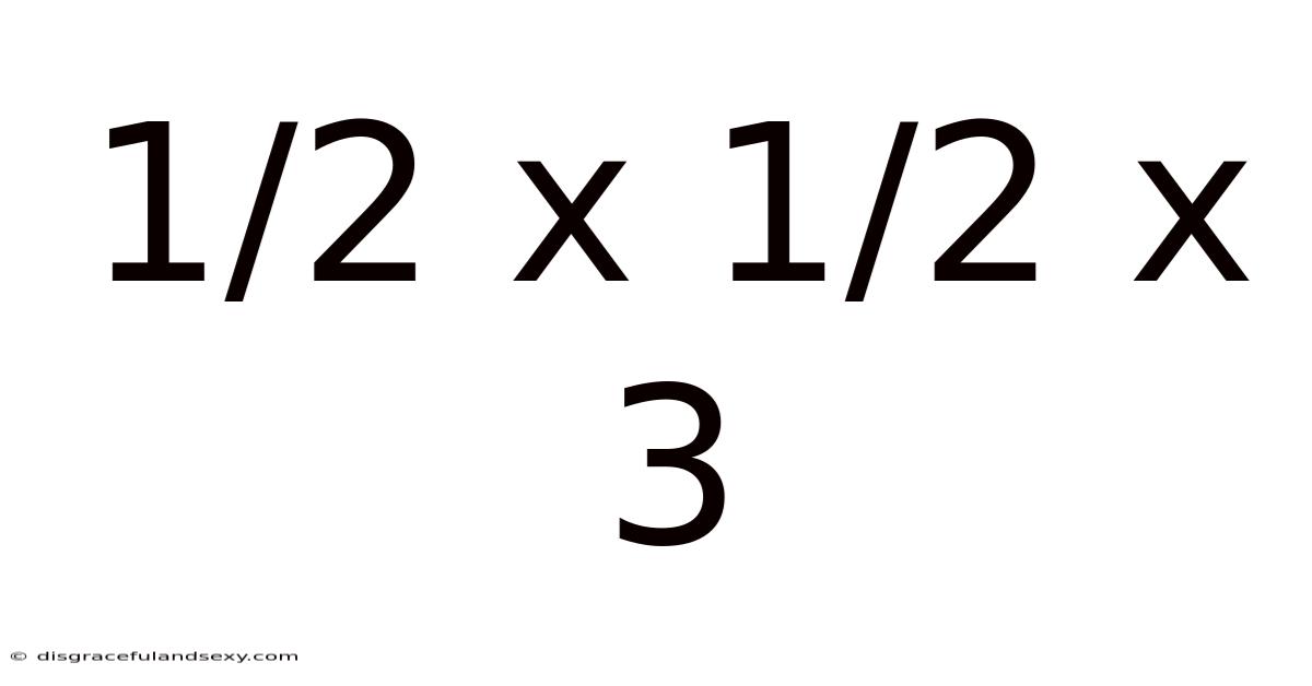 1/2 X 1/2 X 3