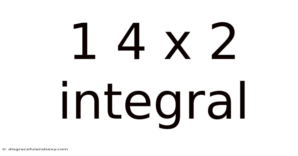 1 4 X 2 Integral