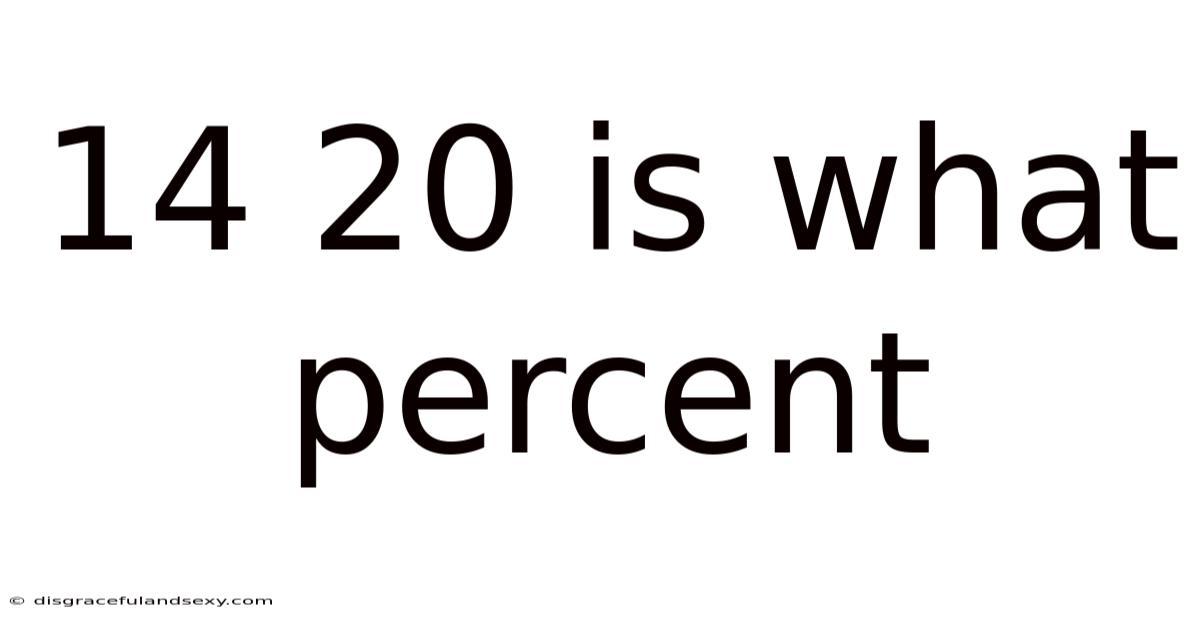 14 20 Is What Percent