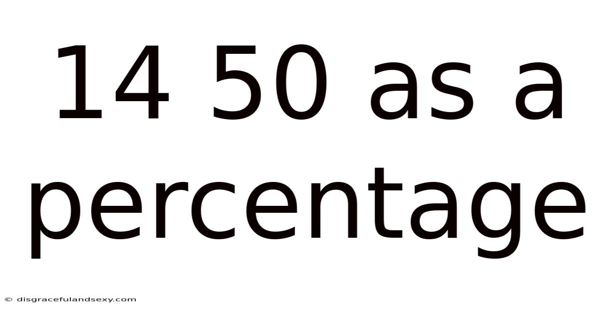 14 50 As A Percentage