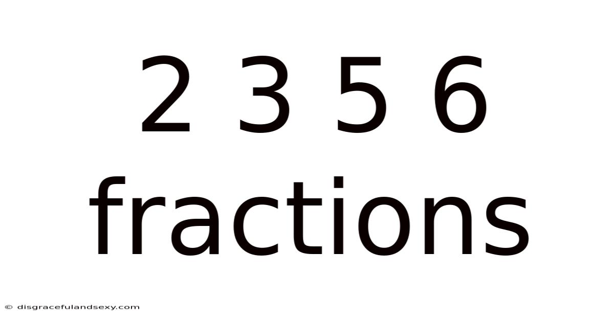2 3 5 6 Fractions