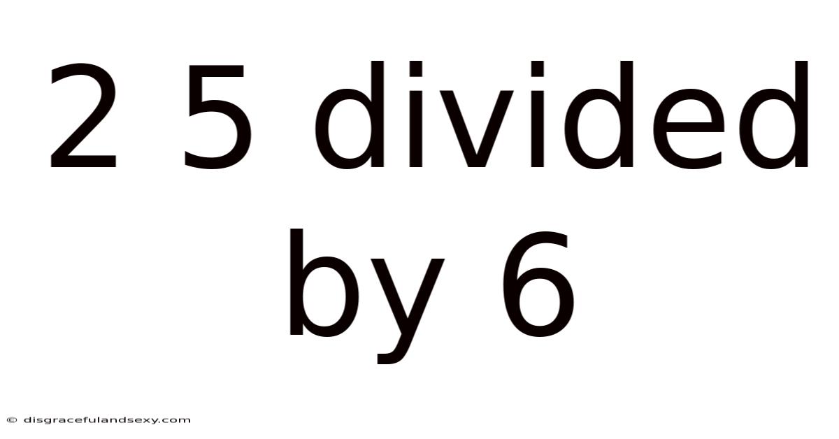 2 5 Divided By 6