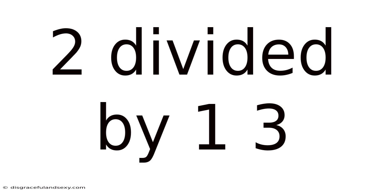 2 Divided By 1 3