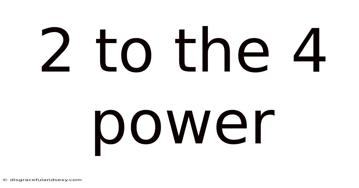 2 To The 4 Power