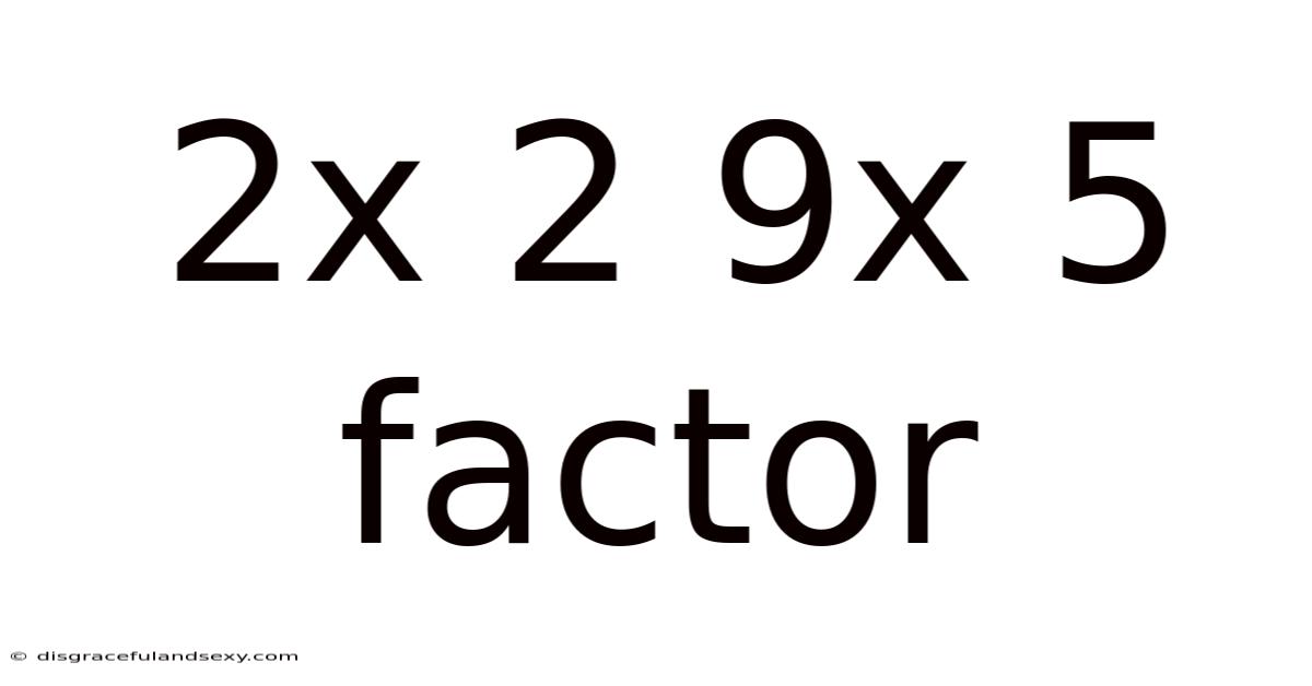 2x 2 9x 5 Factor