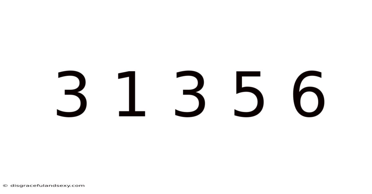 3 1 3 5 6