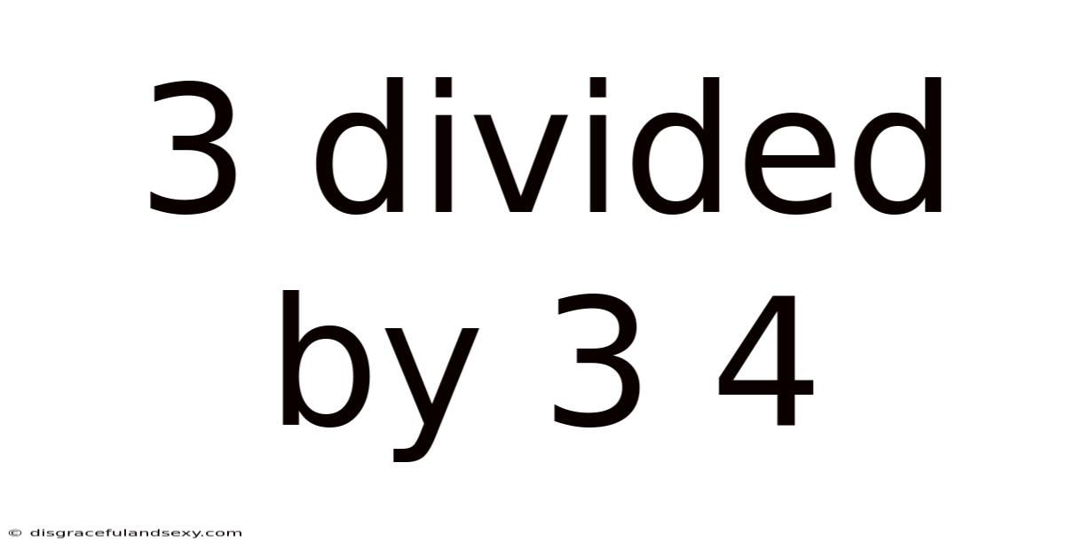 3 Divided By 3 4