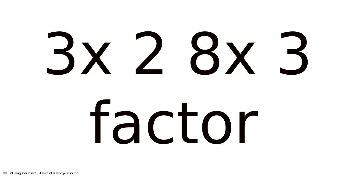 3x 2 8x 3 Factor