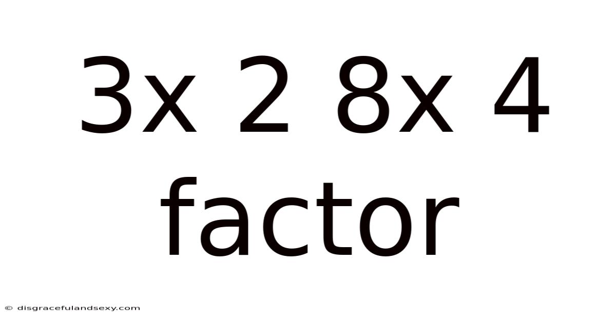 3x 2 8x 4 Factor