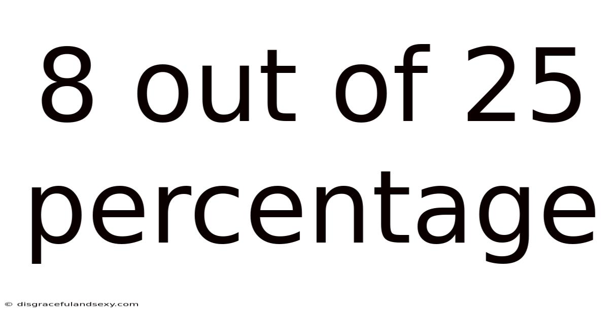8 Out Of 25 Percentage