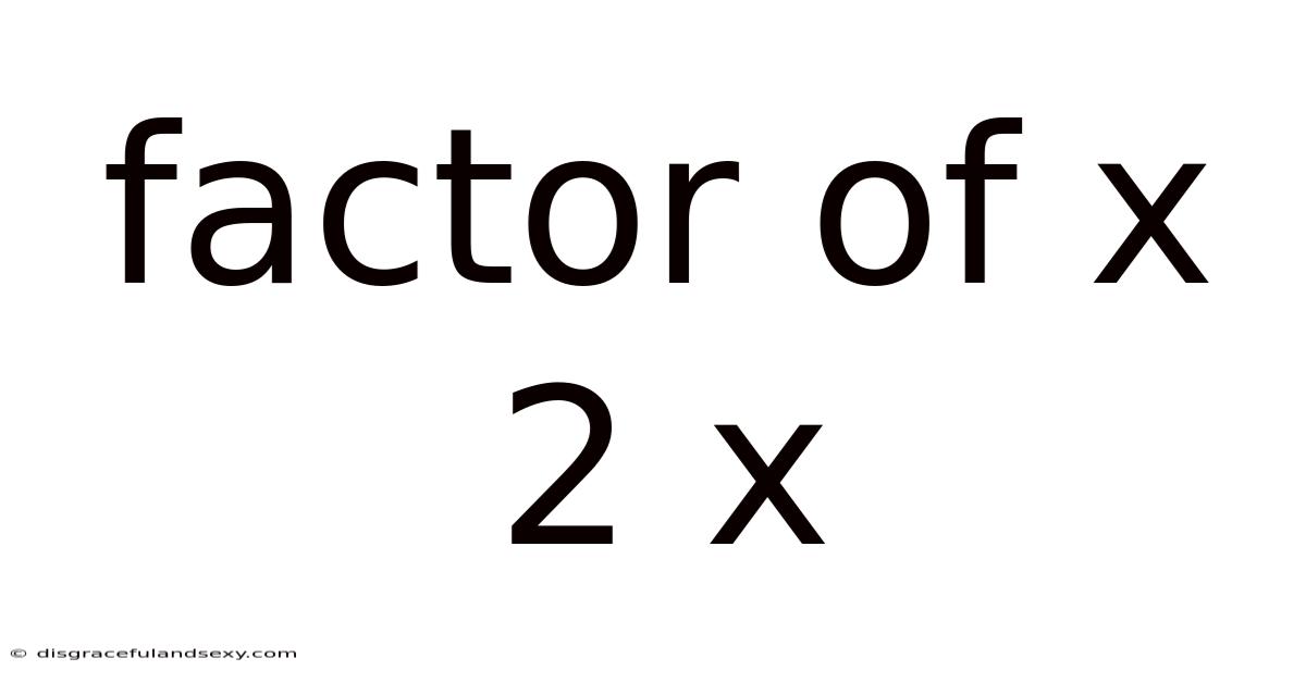 Factor Of X 2 X