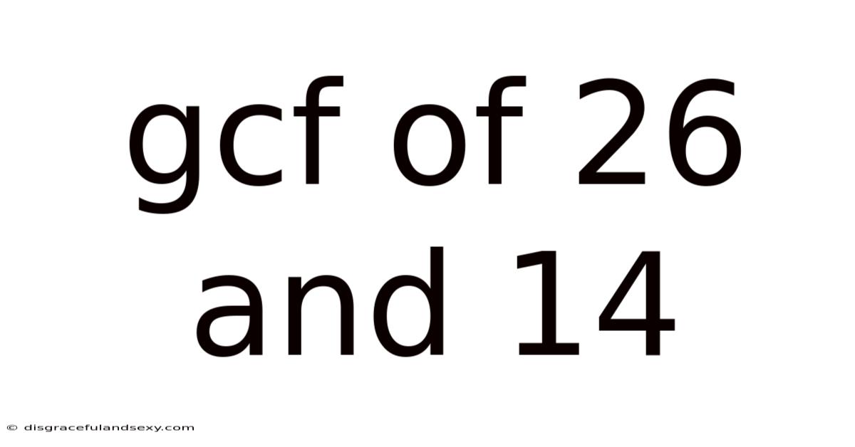 Gcf Of 26 And 14