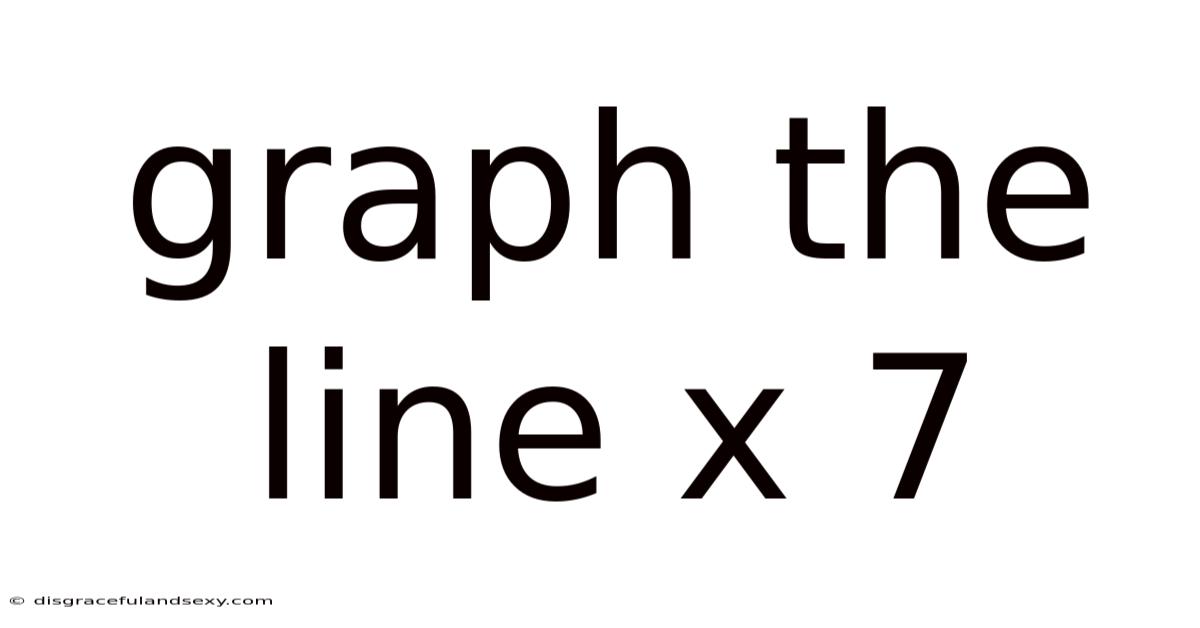 Graph The Line X 7