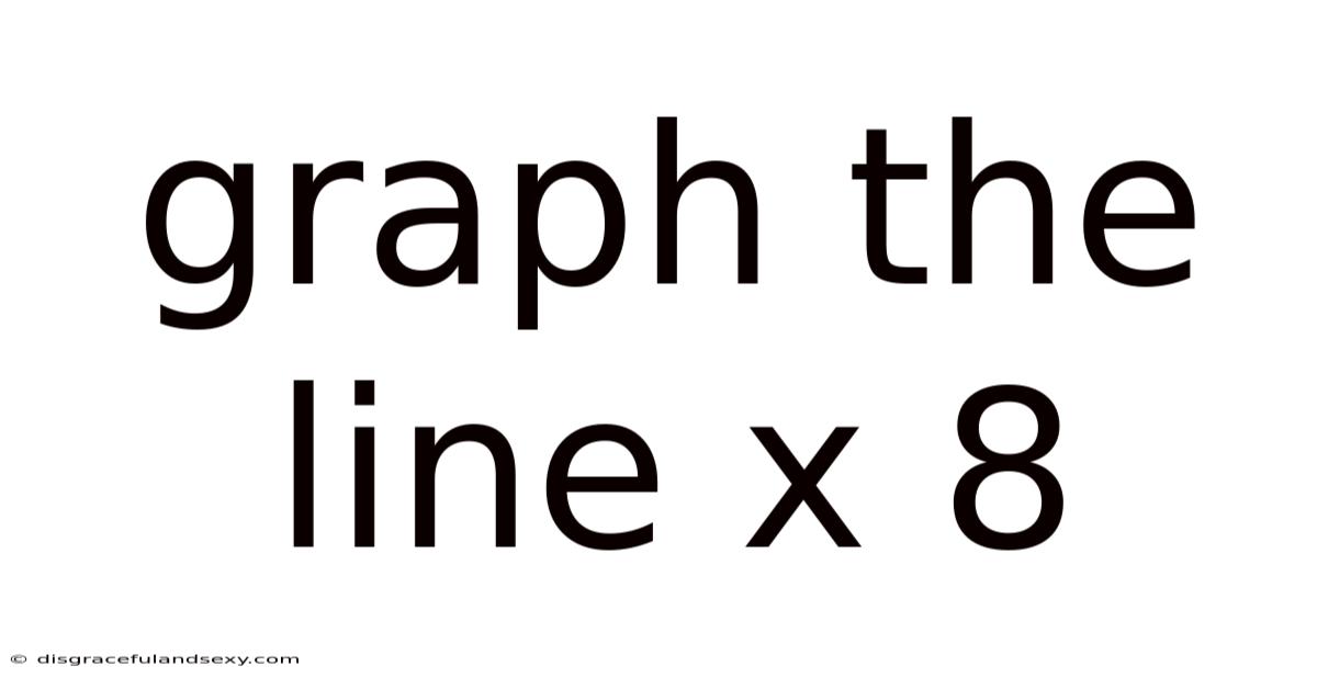 Graph The Line X 8