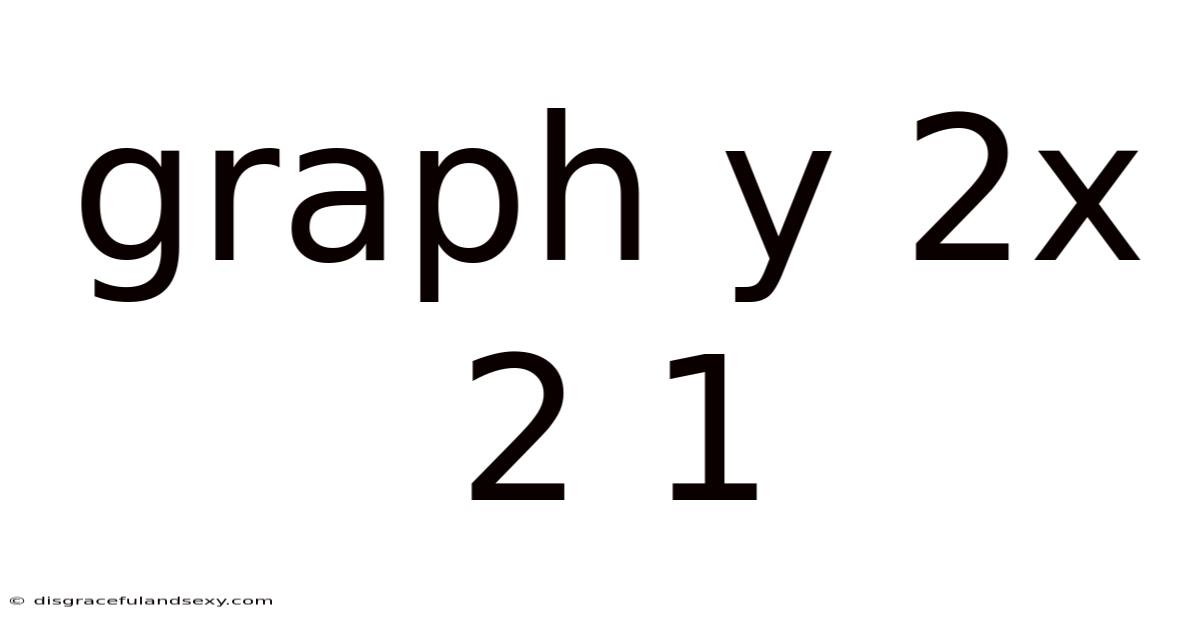 Graph Y 2x 2 1