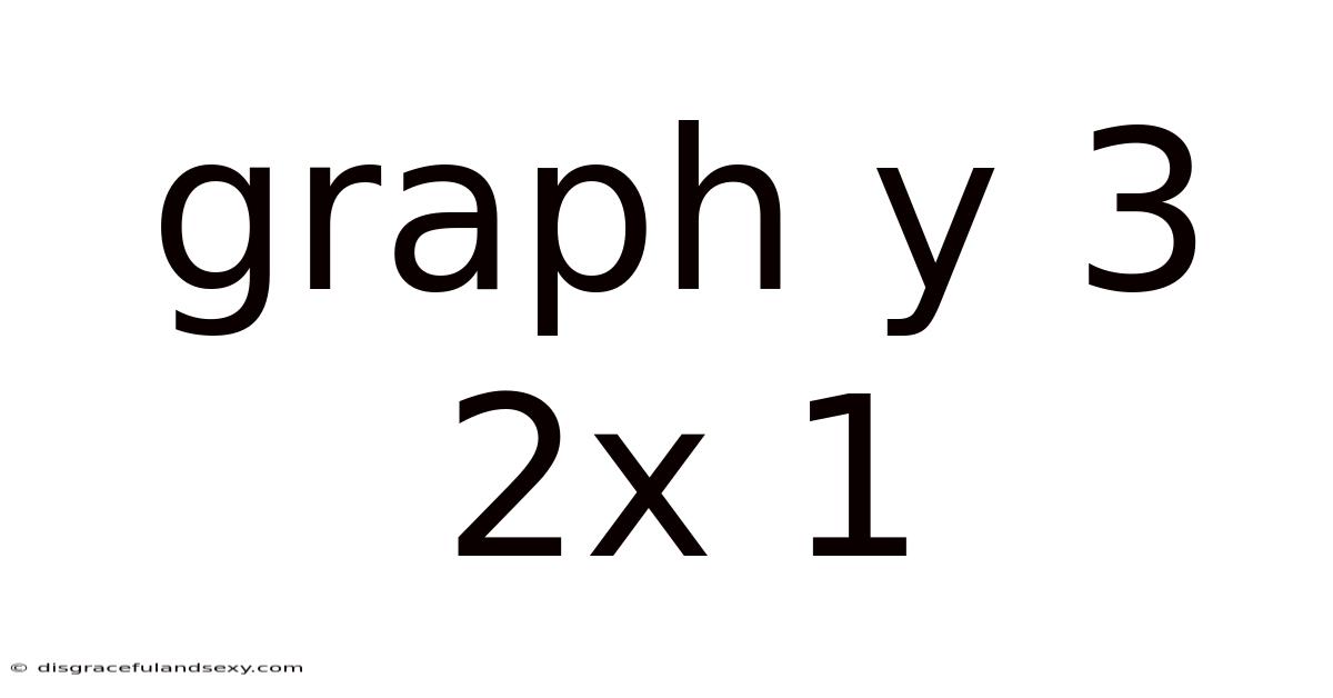 Graph Y 3 2x 1