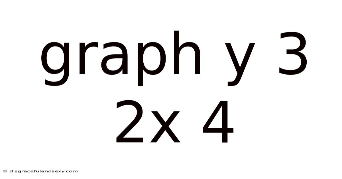Graph Y 3 2x 4
