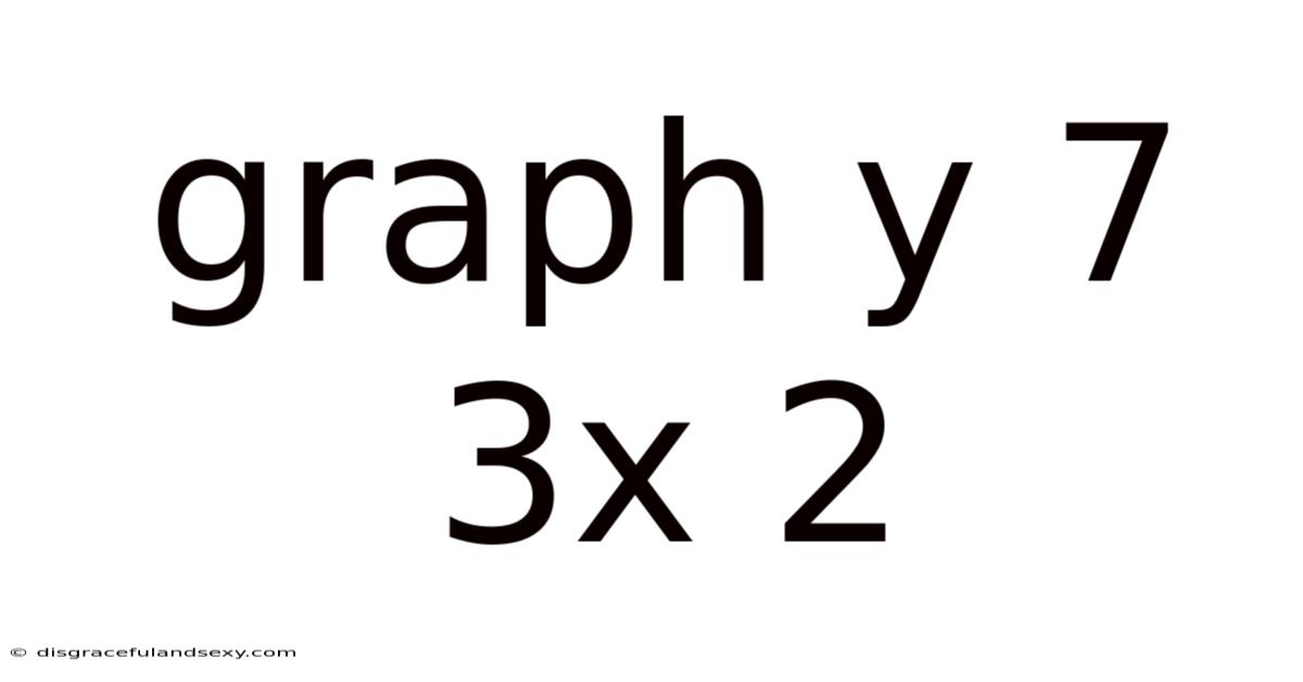 Graph Y 7 3x 2