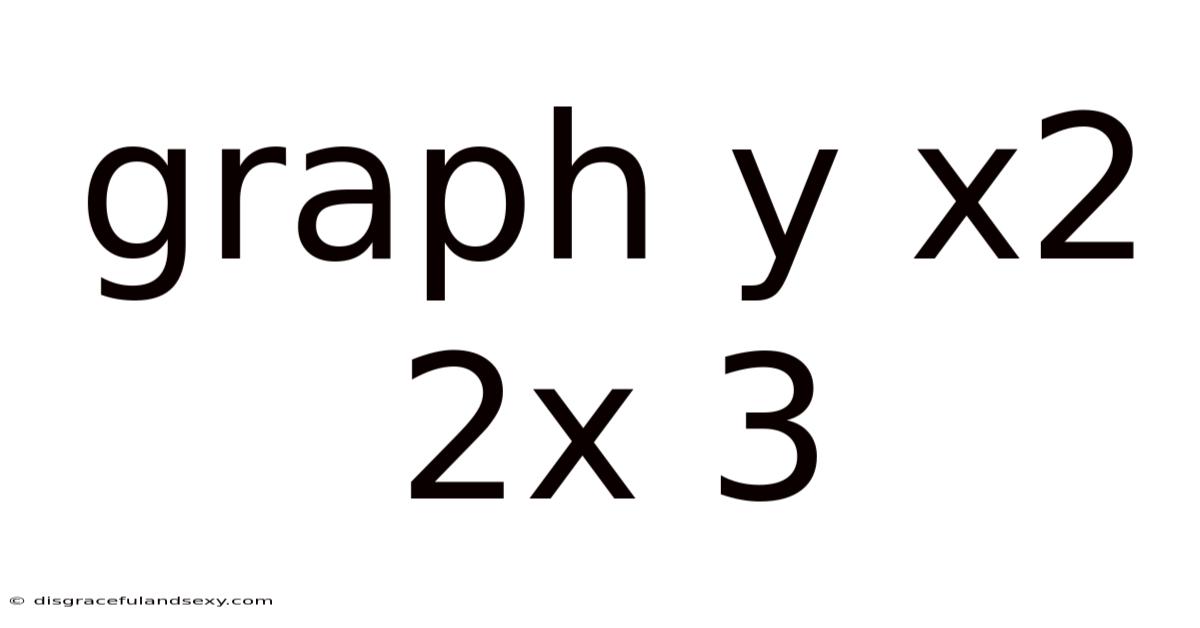 Graph Y X2 2x 3