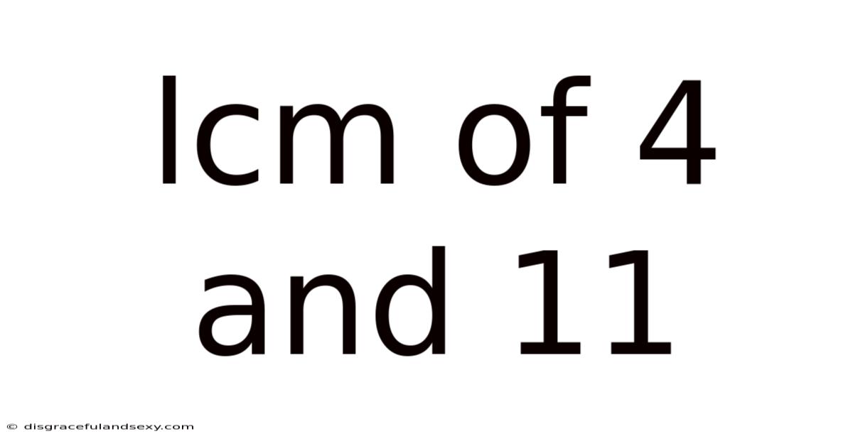 Lcm Of 4 And 11