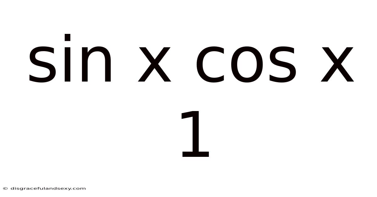 Sin X Cos X 1