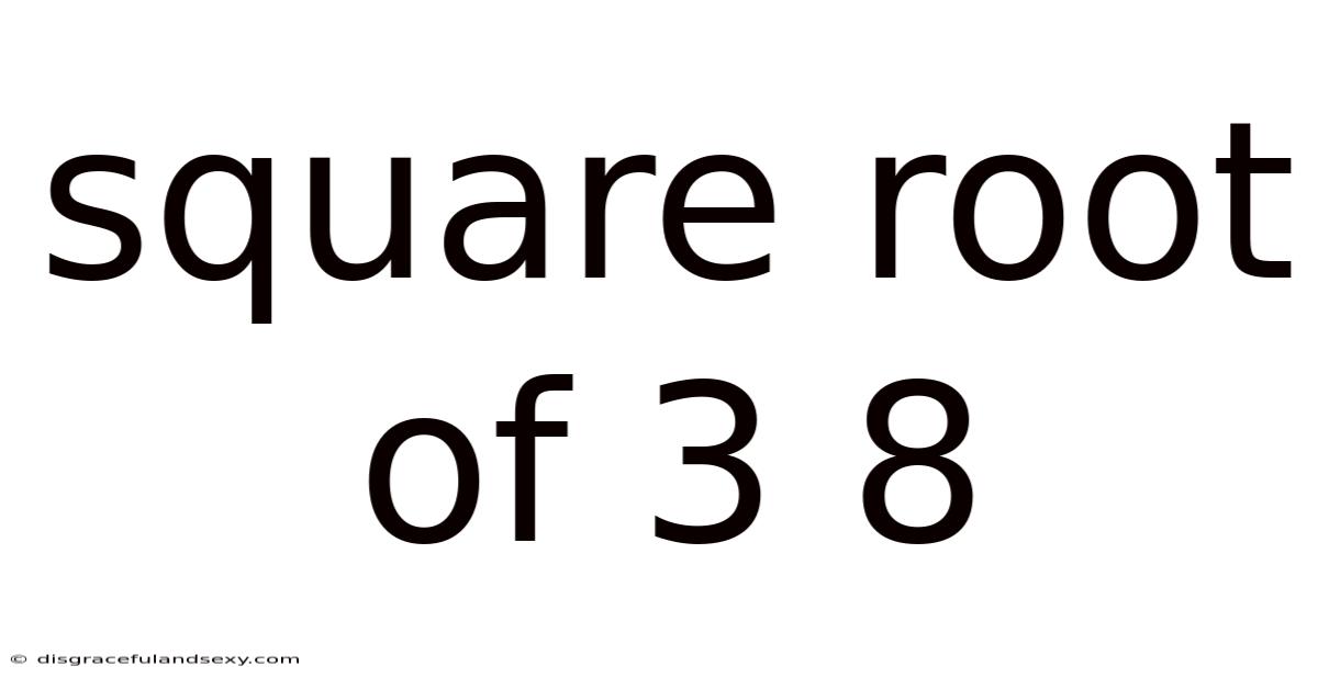 Square Root Of 3 8
