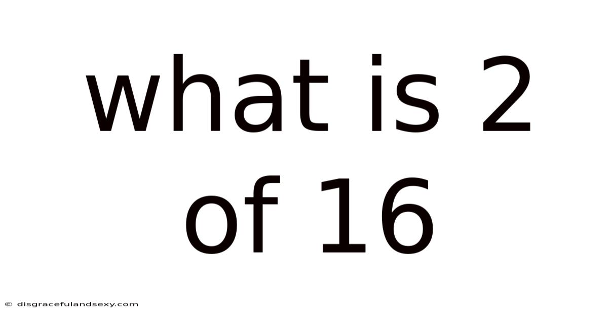 What Is 2 Of 16
