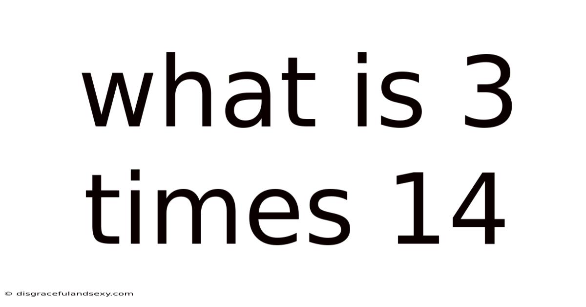 What Is 3 Times 14