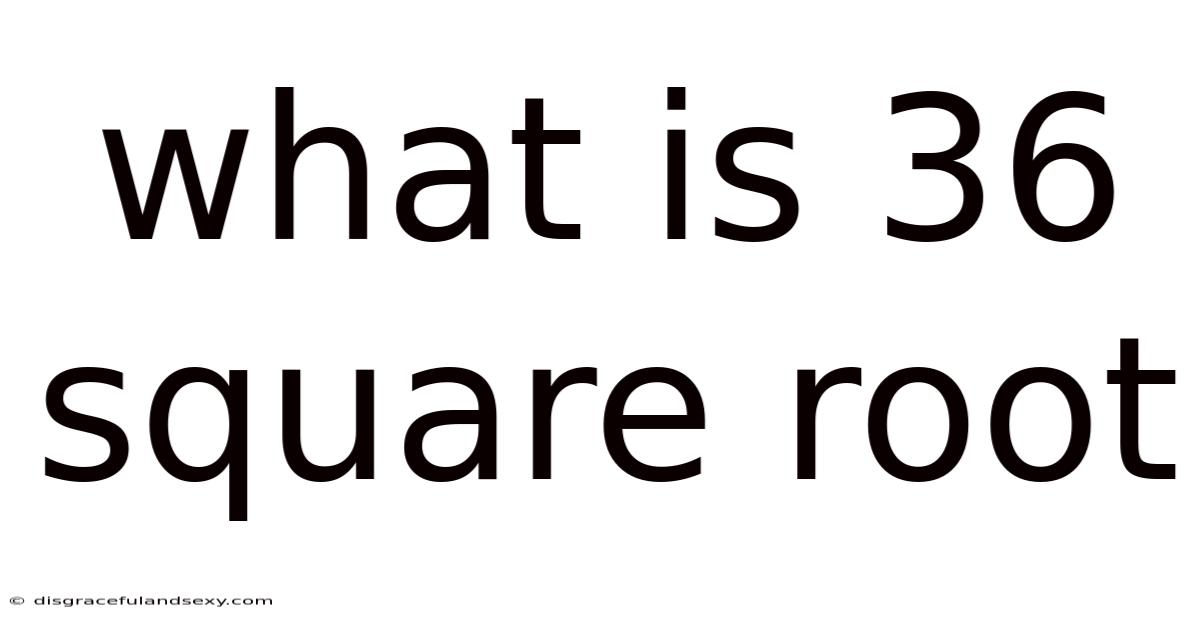 What Is 36 Square Root