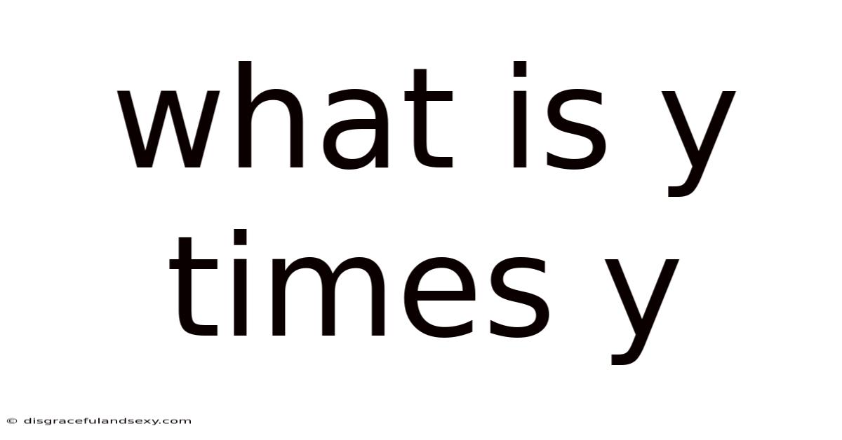 What Is Y Times Y