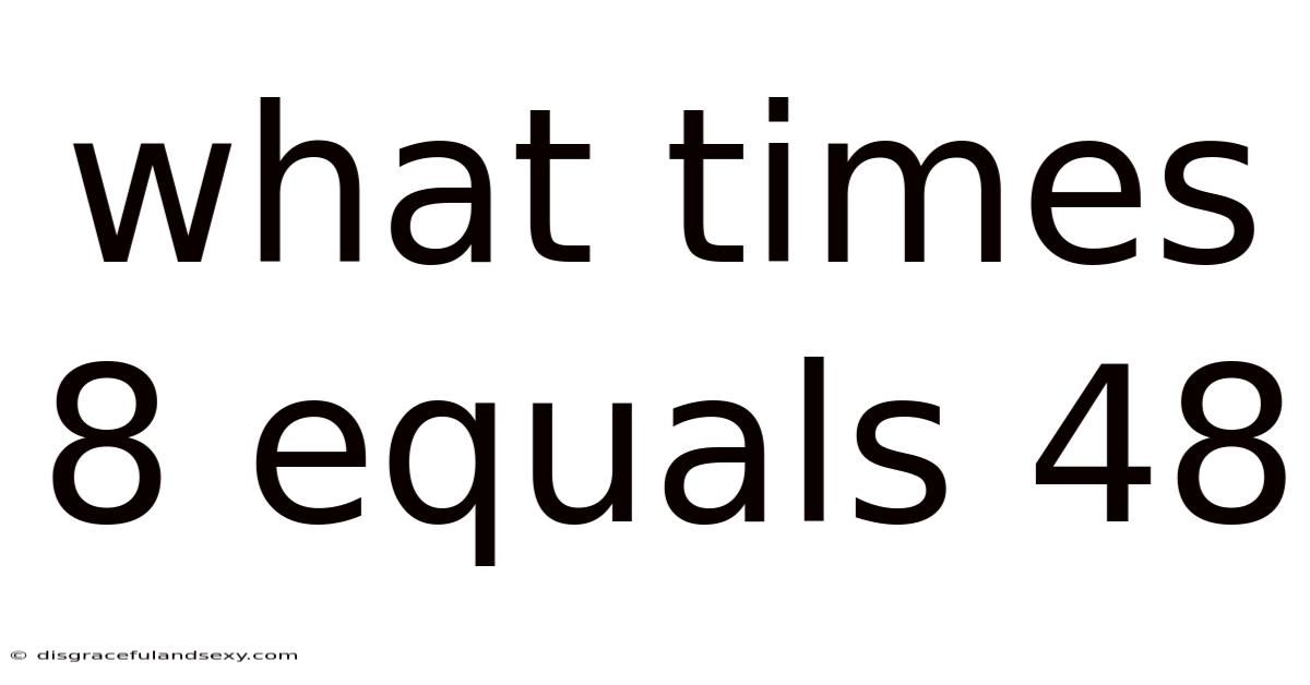 What Times 8 Equals 48