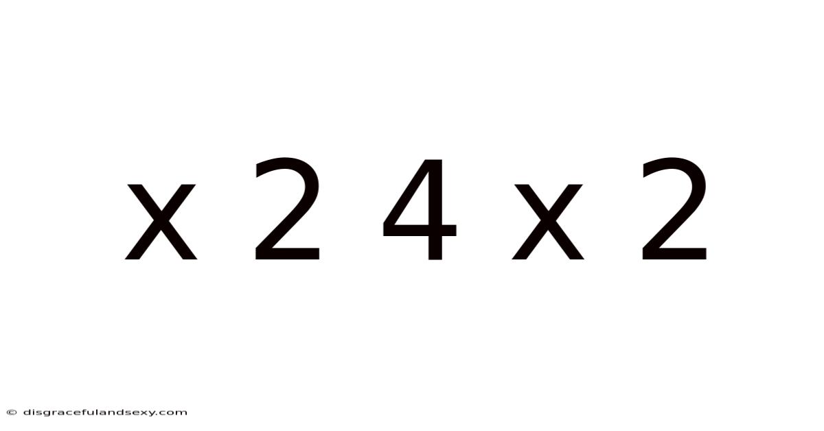 X 2 4 X 2