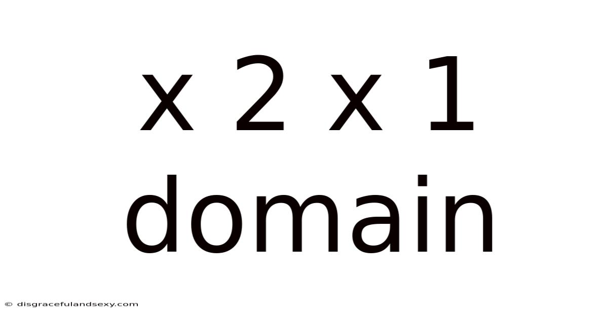 X 2 X 1 Domain