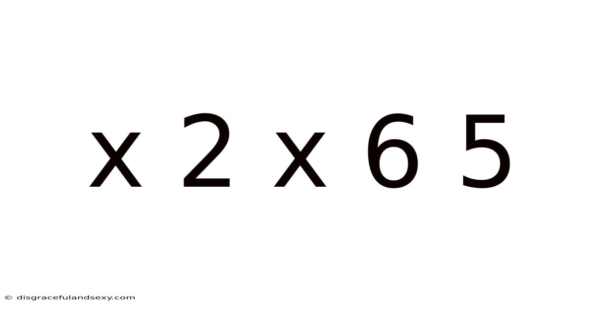 X 2 X 6 5