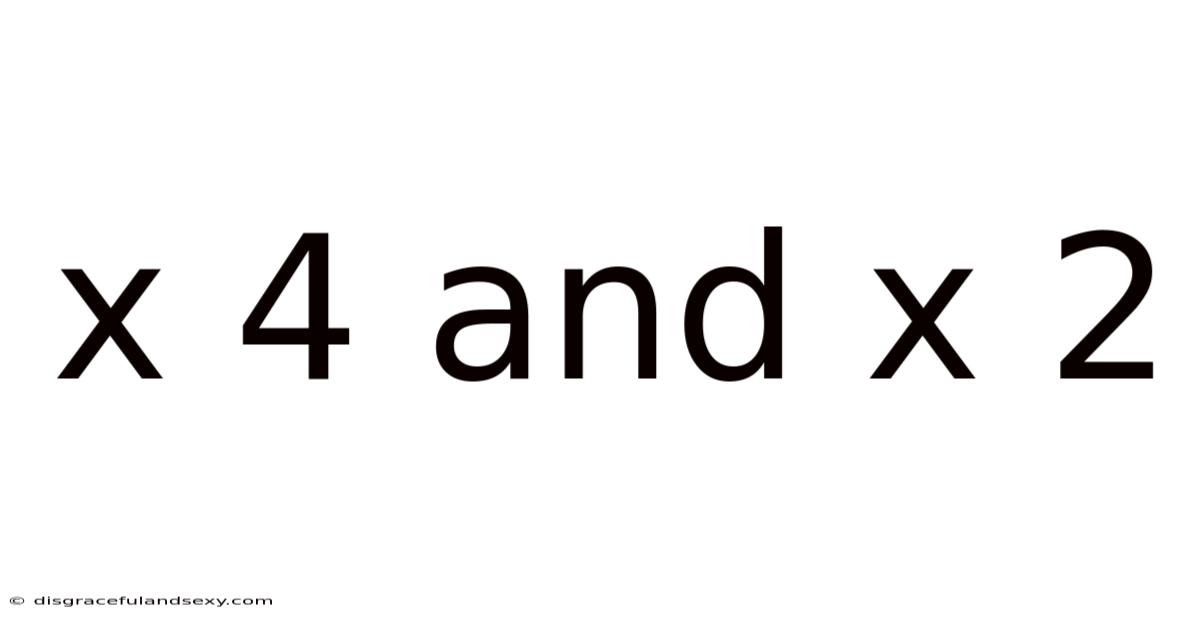 X 4 And X 2