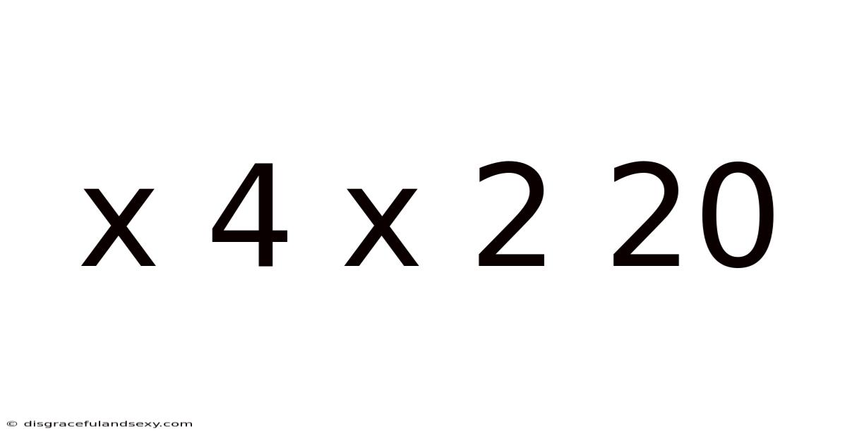 X 4 X 2 20