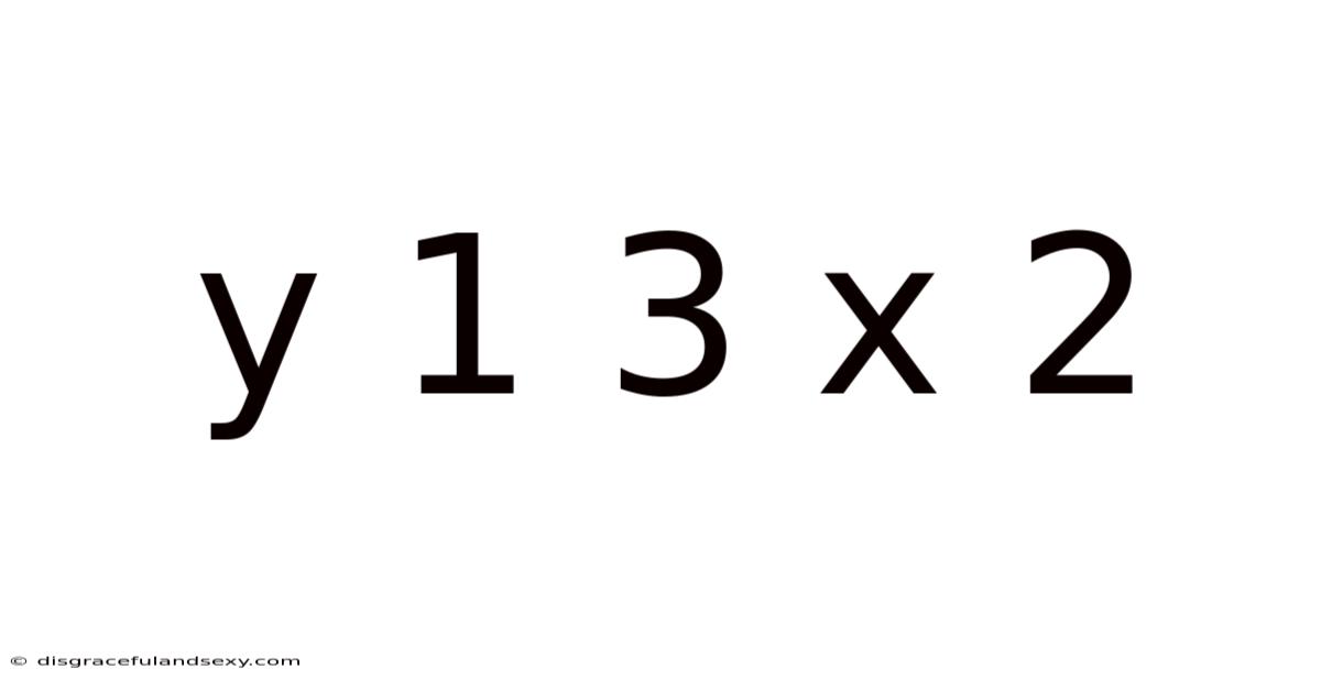 Y 1 3 X 2