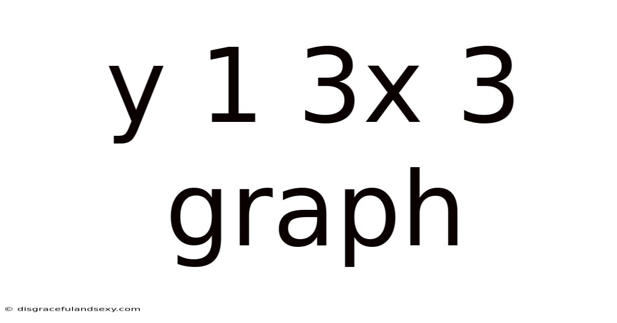 Y 1 3x 3 Graph