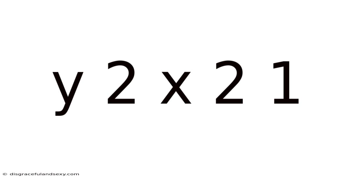 Y 2 X 2 1