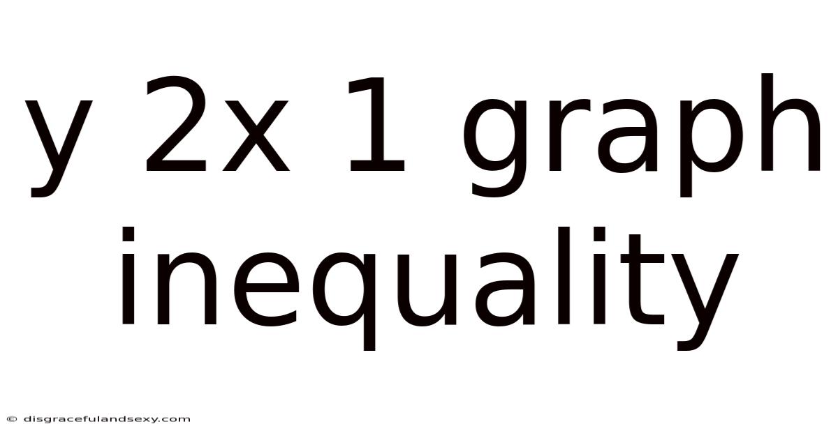 Y 2x 1 Graph Inequality