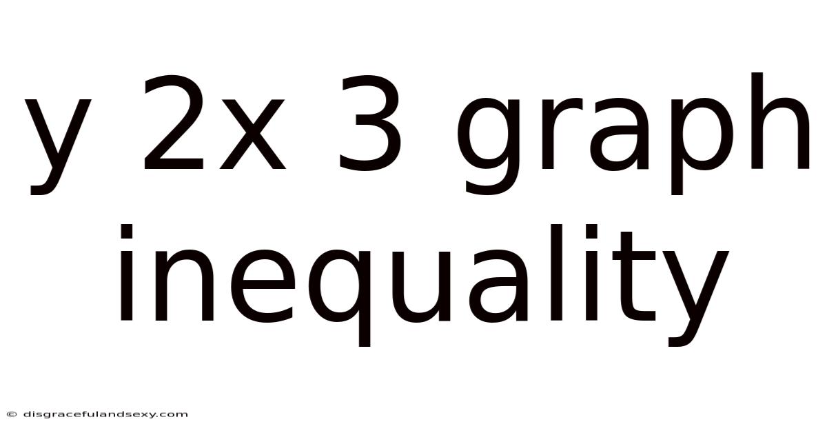 Y 2x 3 Graph Inequality