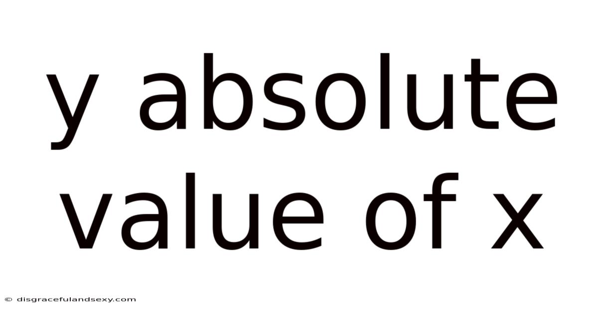 Y Absolute Value Of X